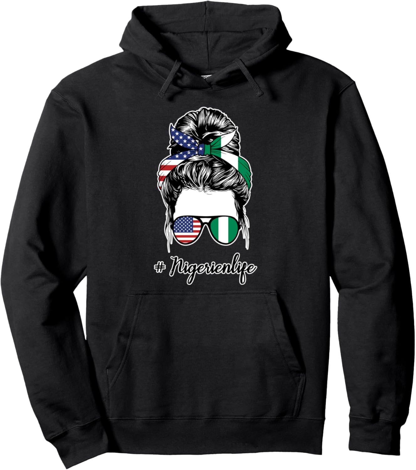 

Худи с нигерийским флагом Nigerienlife Humor Nigerien Roots & Nigerien Flag Gift Ideas, черный