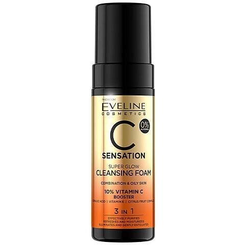 

Очищающая пенка для лица c Sensation 150мл Eveline Cosmetics