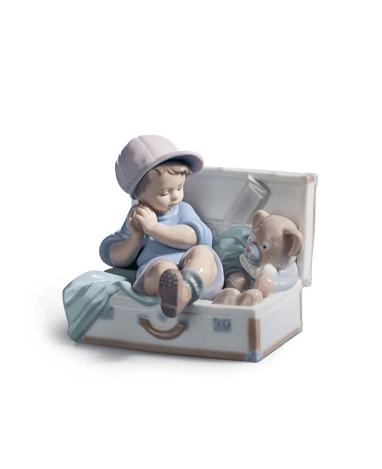 

Статуэтка мальчик в коробке с игрушками Lladro