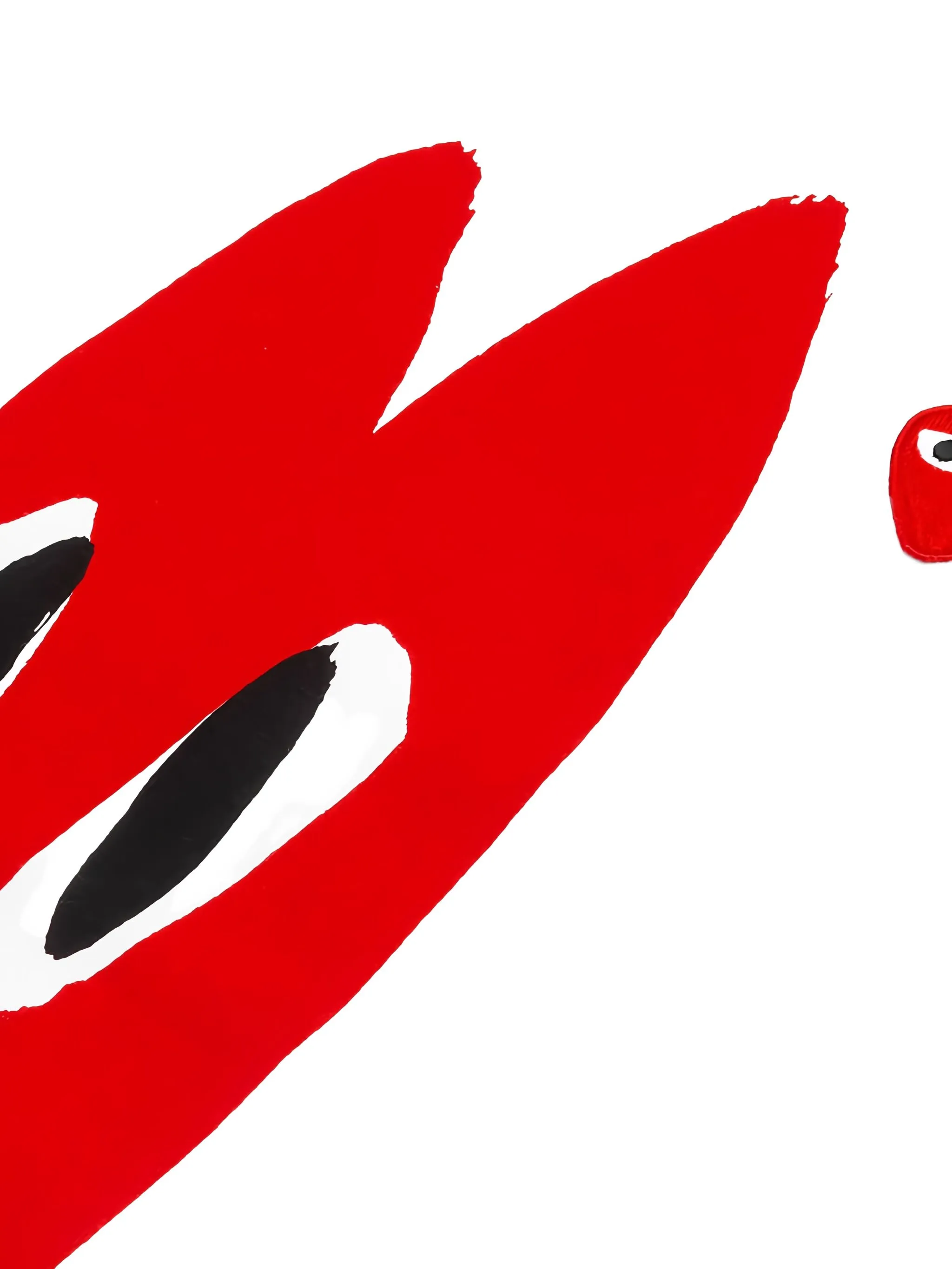 Футболка с контрастным принтом-логотипом Comme Des Garçons Play, белый — фото 4