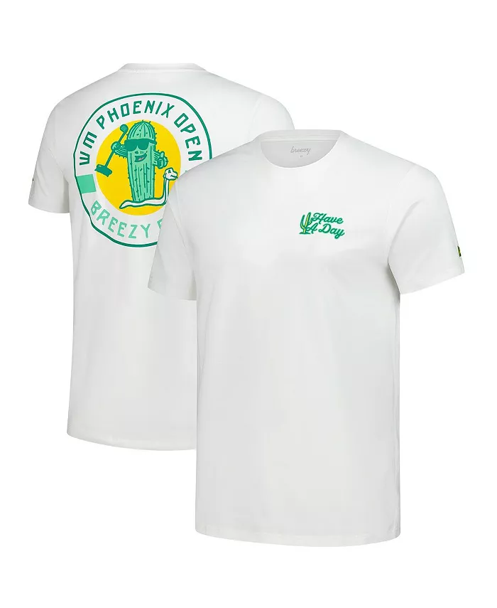 

Мужская футболка WM Phoenix Open Cactus Cream цвета кремового оттенка Breezy Golf