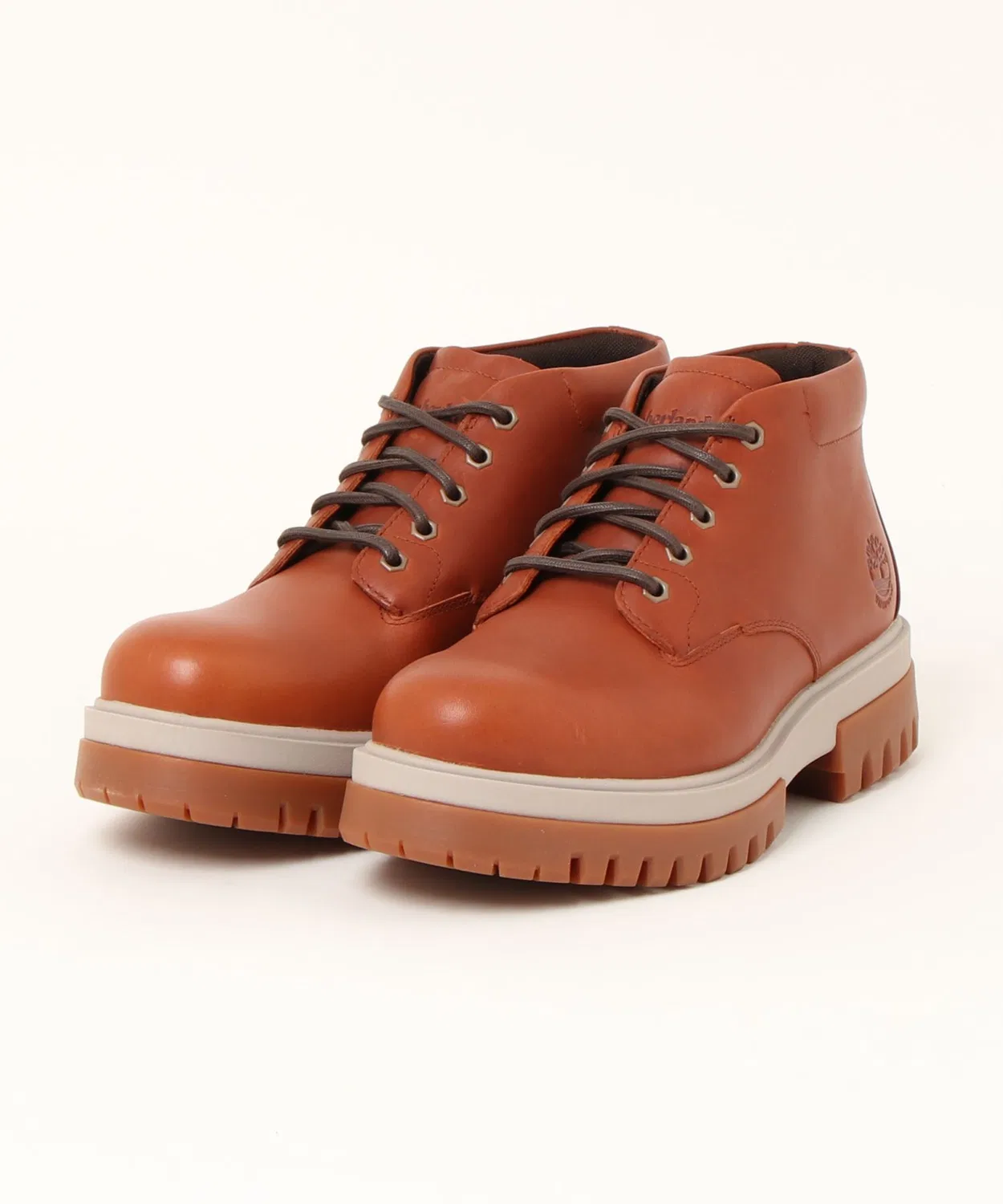 Ботинки Timberland Premium WP Chukka из кожи, коричневые