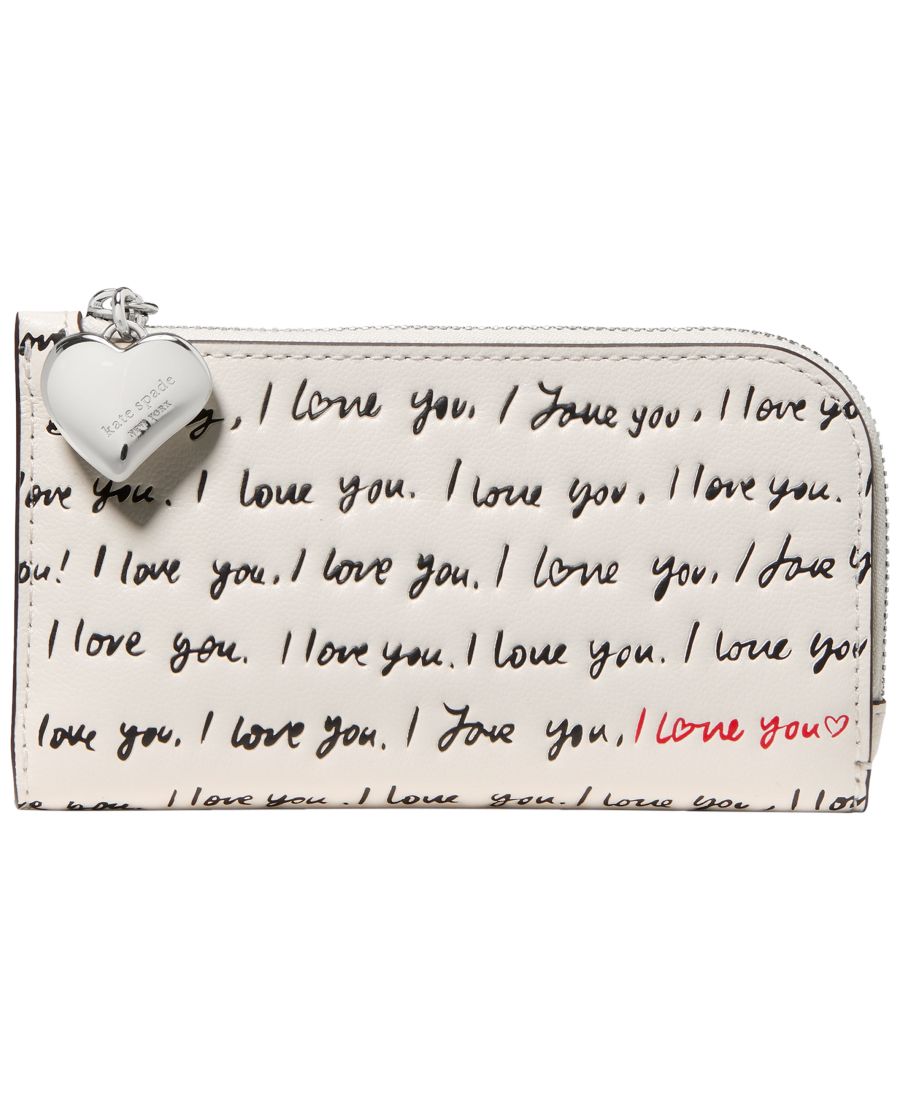 

Маленький складной кошелек Devin Я люблю тебя kate spade new york, Cream Multi