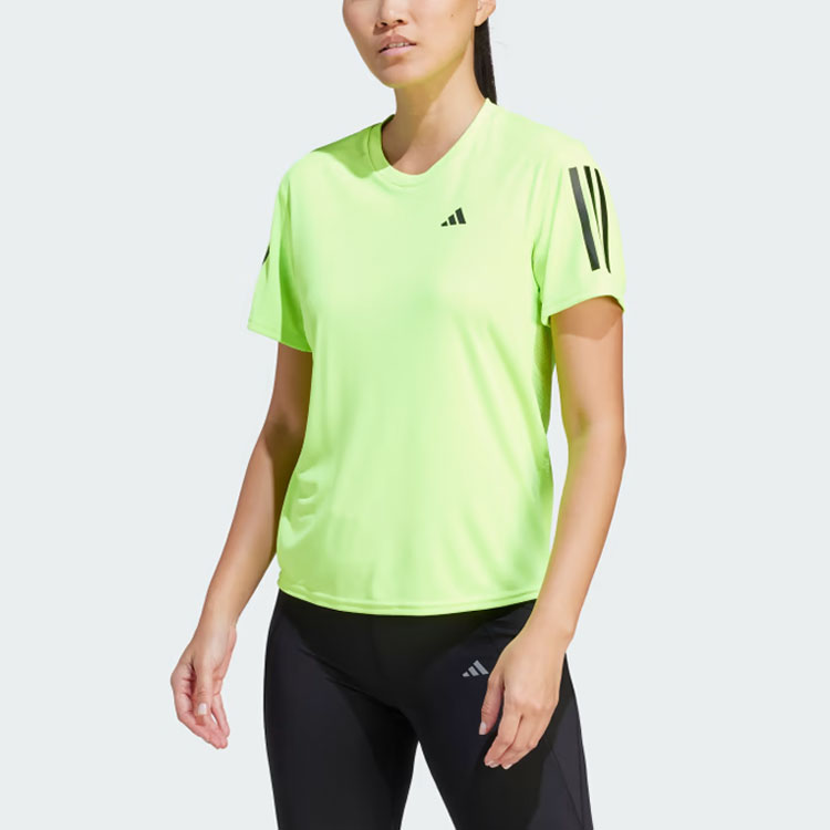 Бесплатная доставка с AdiClub Футболка Club Tennis Climacool 3 Stripes Adidas, Яркий лимон — фото 3