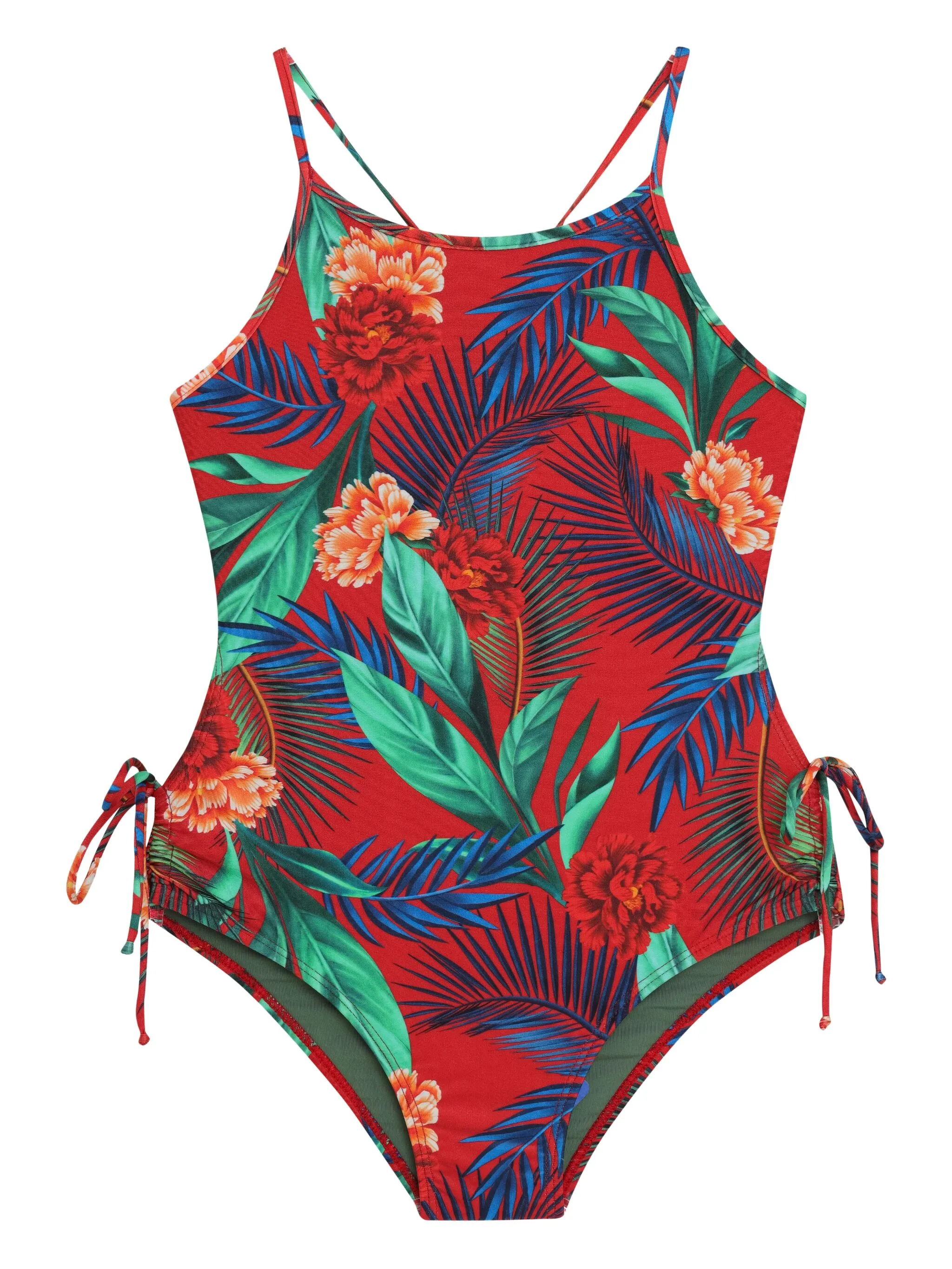 

Купальник с цветочным принтом Lygia & Nanny, красный