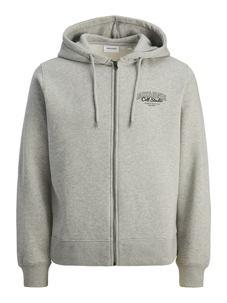 

Толстовка с капюшоном на молнии JACK & JONES JJMAKOTO, пятнистый серый