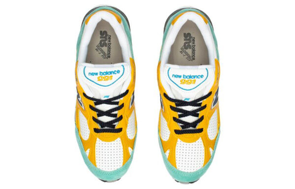 Кроссовки sneakersnstuff x 991 сделано в англии New Balance, синий — фото 3