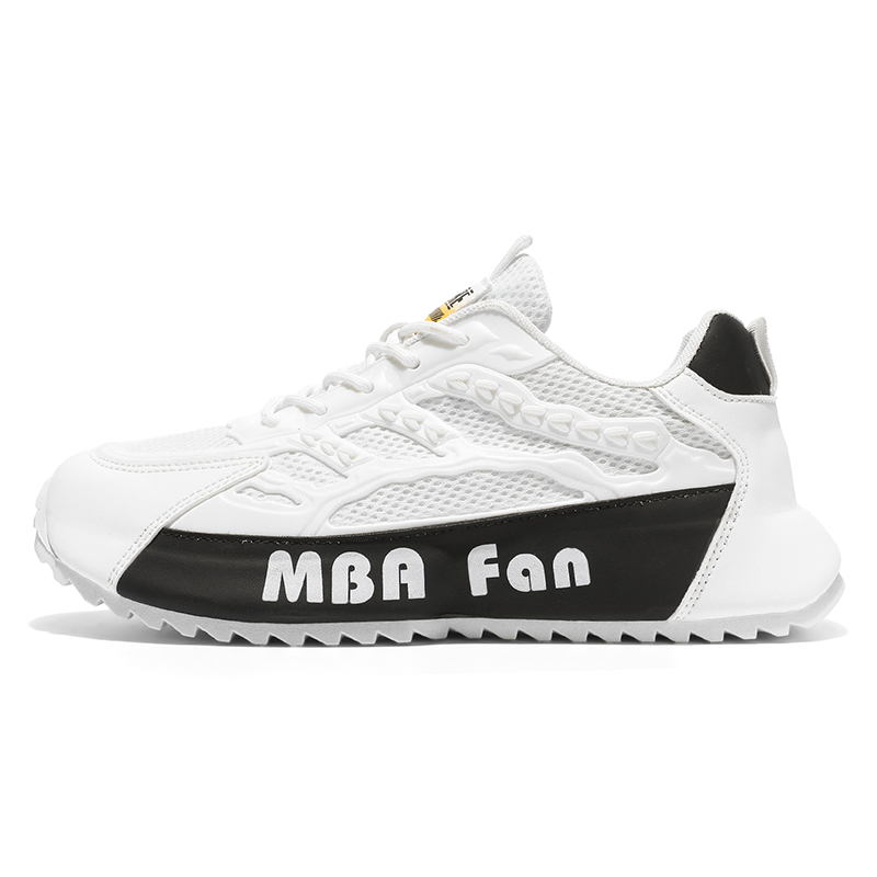 

Кроссовки Abrasion Resistant Rebound Lightweight Shock Absorbers Quiet Low Top Kids Lifestyle Shoes Teenagers Cotton Gene, белый/черный