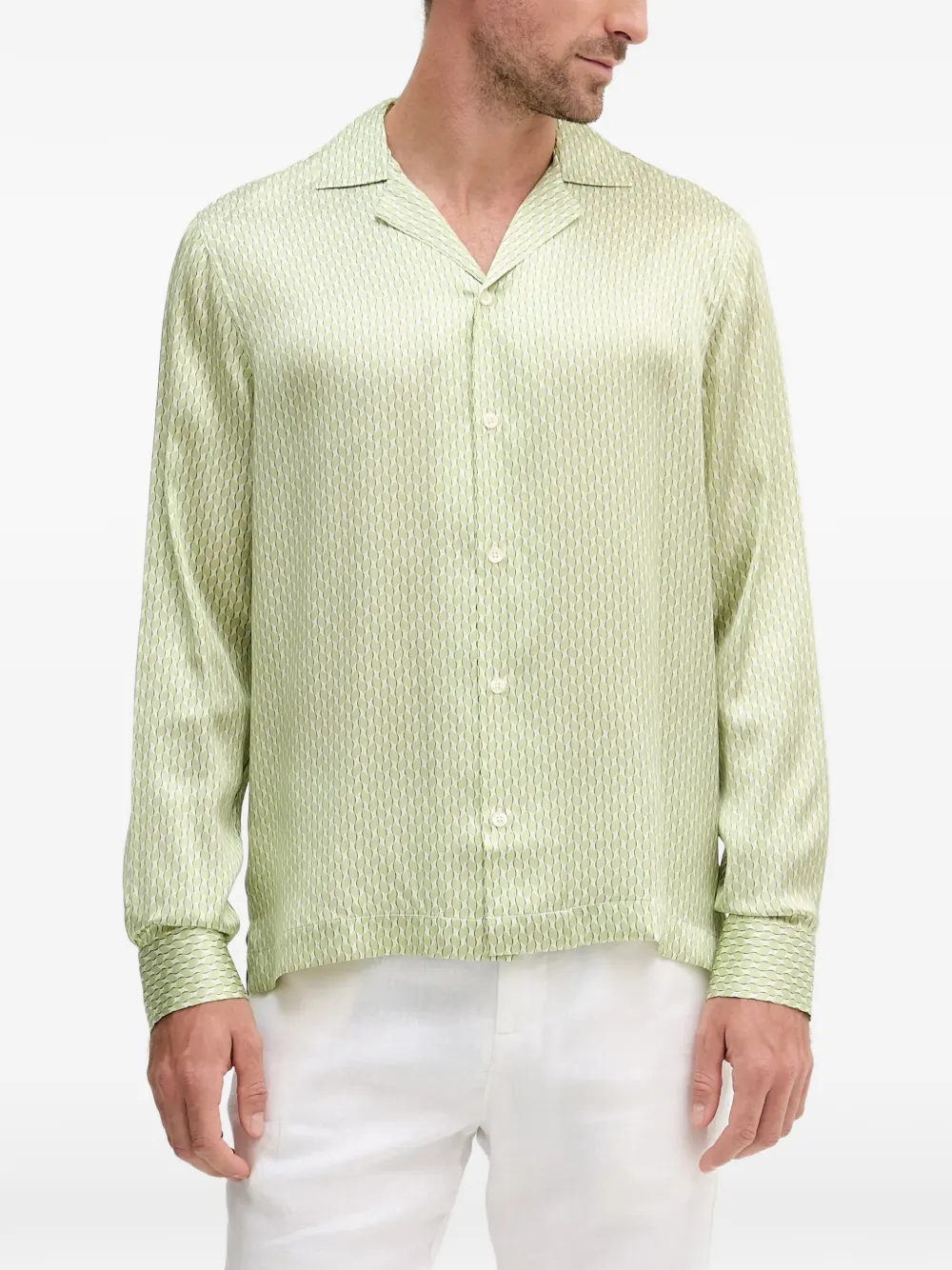 

Рубашка с узором на пуговицах Frescobol Carioca, зеленый