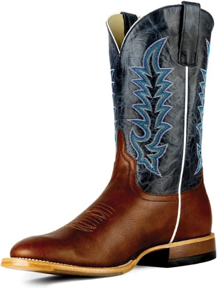 

Мужские сапоги Anderson Bean Horsepower Top Hand с круглым носком и гибкой подошвой, синий/коричневый