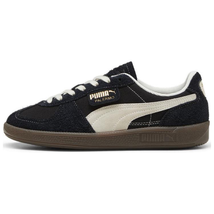 

Кроссовки Puma Palermo Skateboarding Shoes Unisex Low-top Black/off-white, черный/бежевый