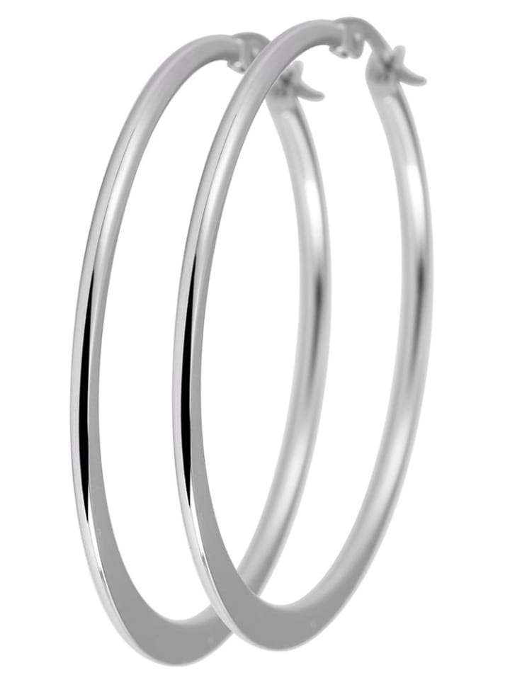 

Adeliás Женские серьги - Серьги-кольца из нержавеющей стали серебристого цвета