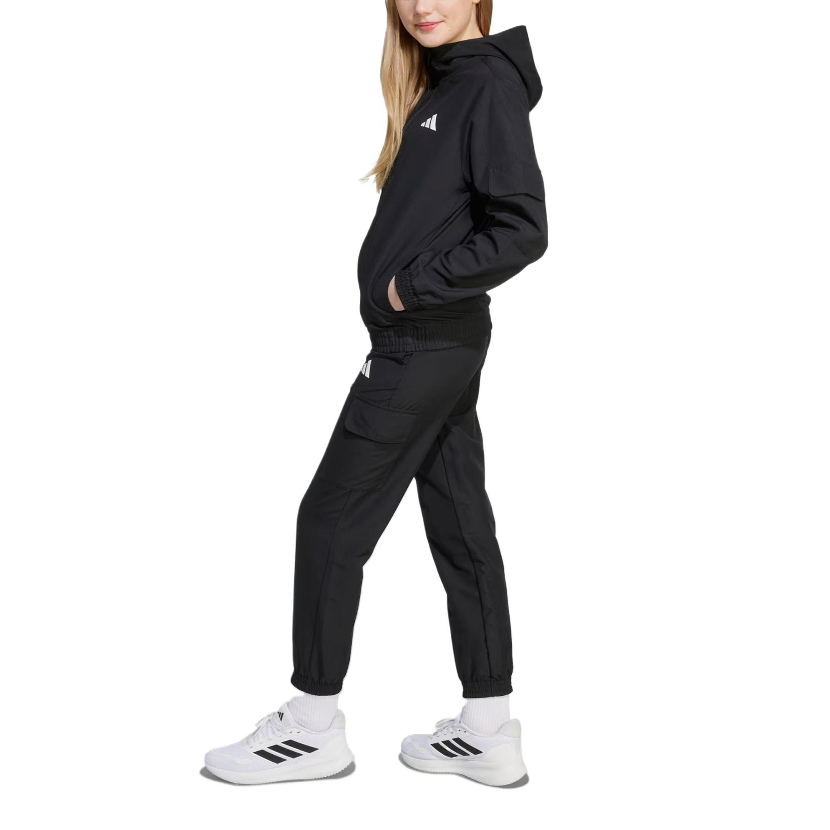 Детский спортивный комплект Casual Sportswear 2 Piece Set Adidas, черный — фото 4