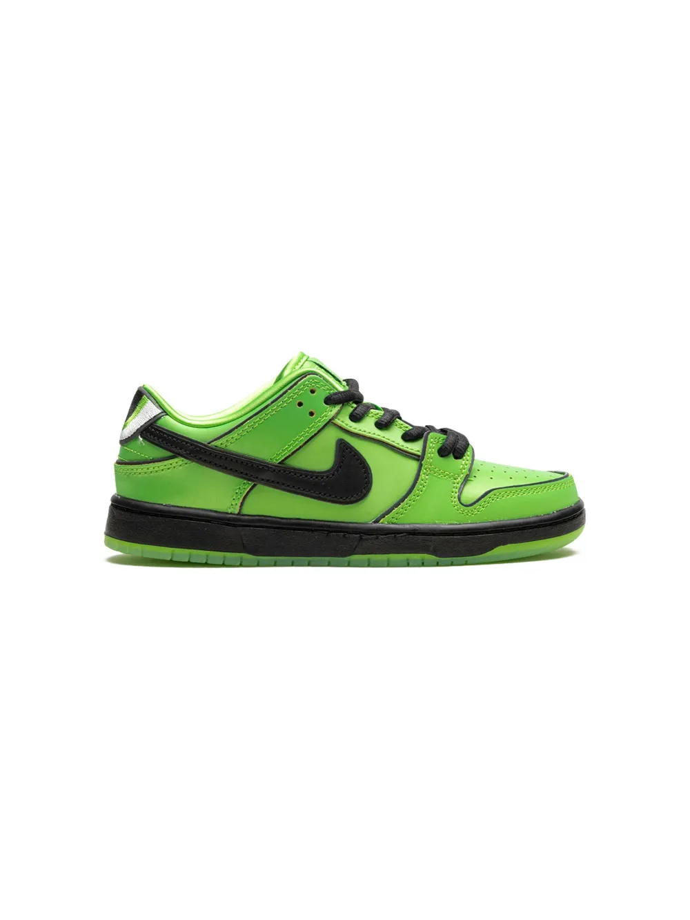 Кроссовки Powerpuff Girls SB Dunk Low Buttercup Nike Kids, зеленый — фото 2