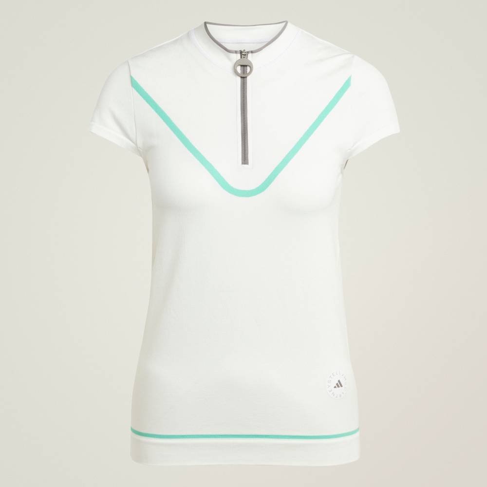 Футболка для гольфа by Stella McCartney TrueNature Adidas, white — фото 4