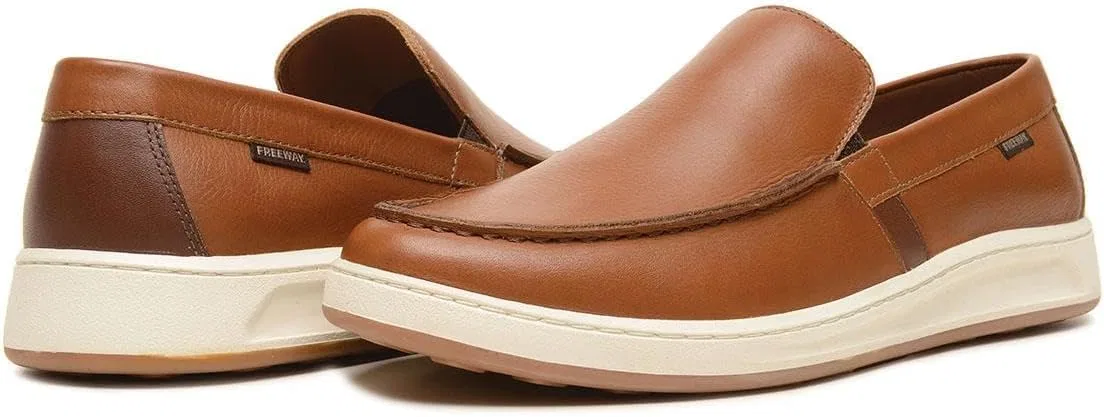 Мокасины кожаные Freeway Cooper06, Cognac Leather — фото 4