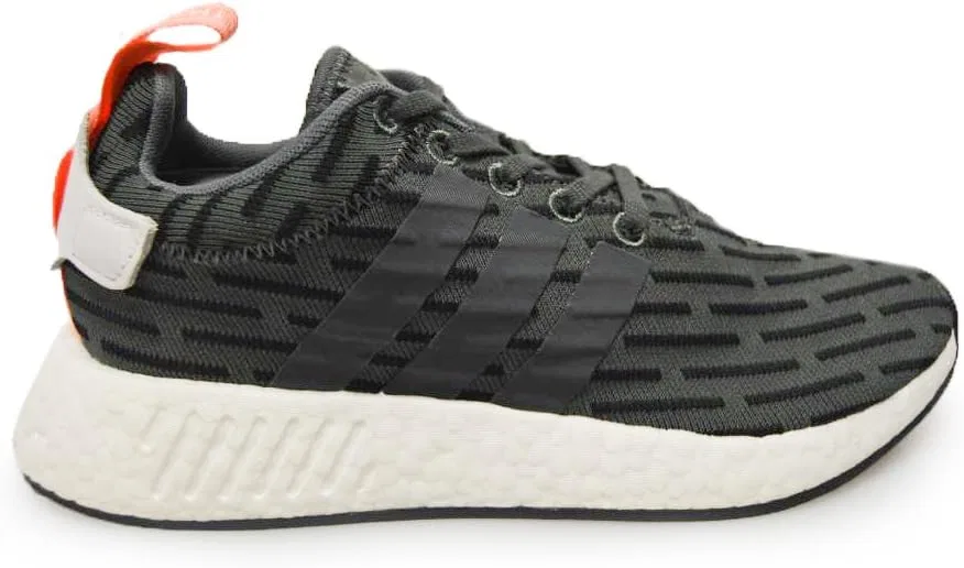 Мужские кроссовки Adidas NMD-R2, белый/черный/оранжевый