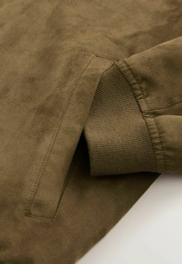 Куртка из искусственной кожи стандартного кроя Next, Tan Brown — фото 4