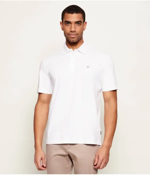 Поло C-Parris 01 regular fit Boss, белый