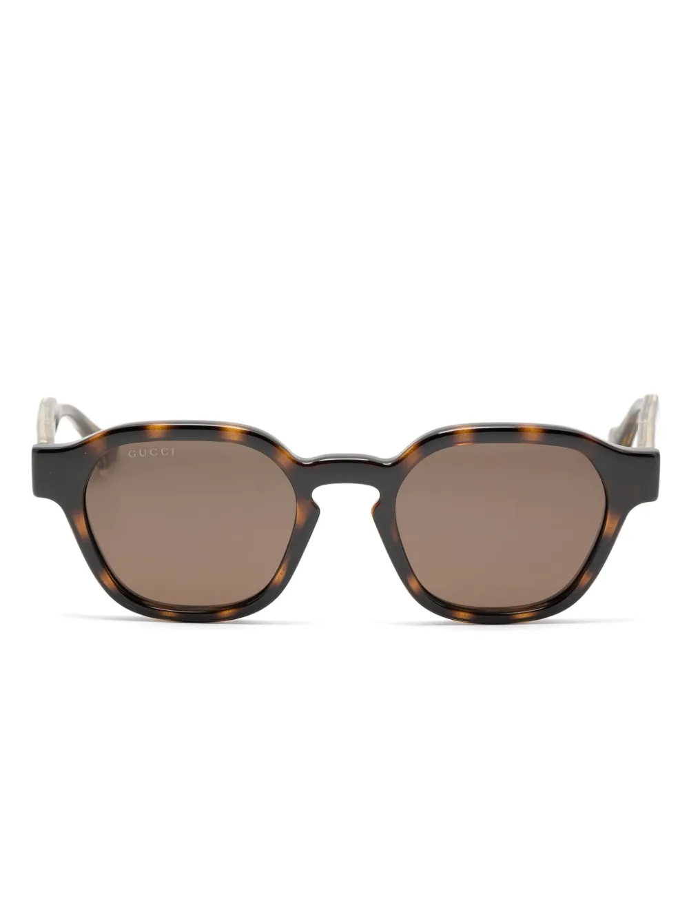 

Солнцезащитные очки в круглой оправе Gucci Eyewear, коричневый