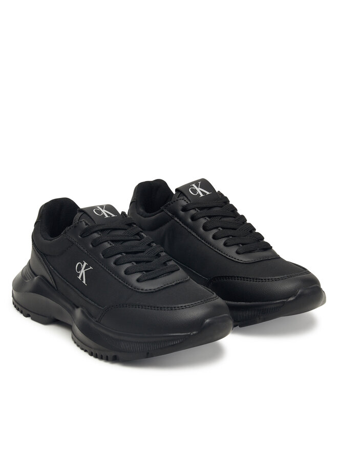 Кроссовки Low Cut Lace Up Sneaker V3A9-83105-1695 D Calvin Klein, черный — фото 2