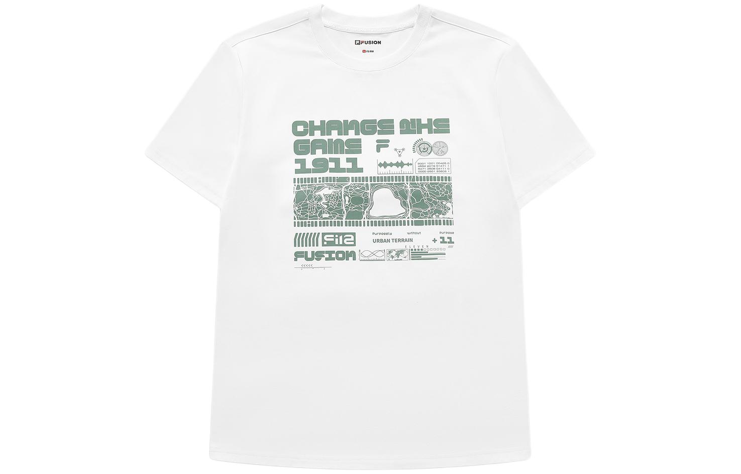 

FILA FUSION Футболка мужская стандартная белая X, Белый, FILA FUSION Футболка мужская стандартная белая X