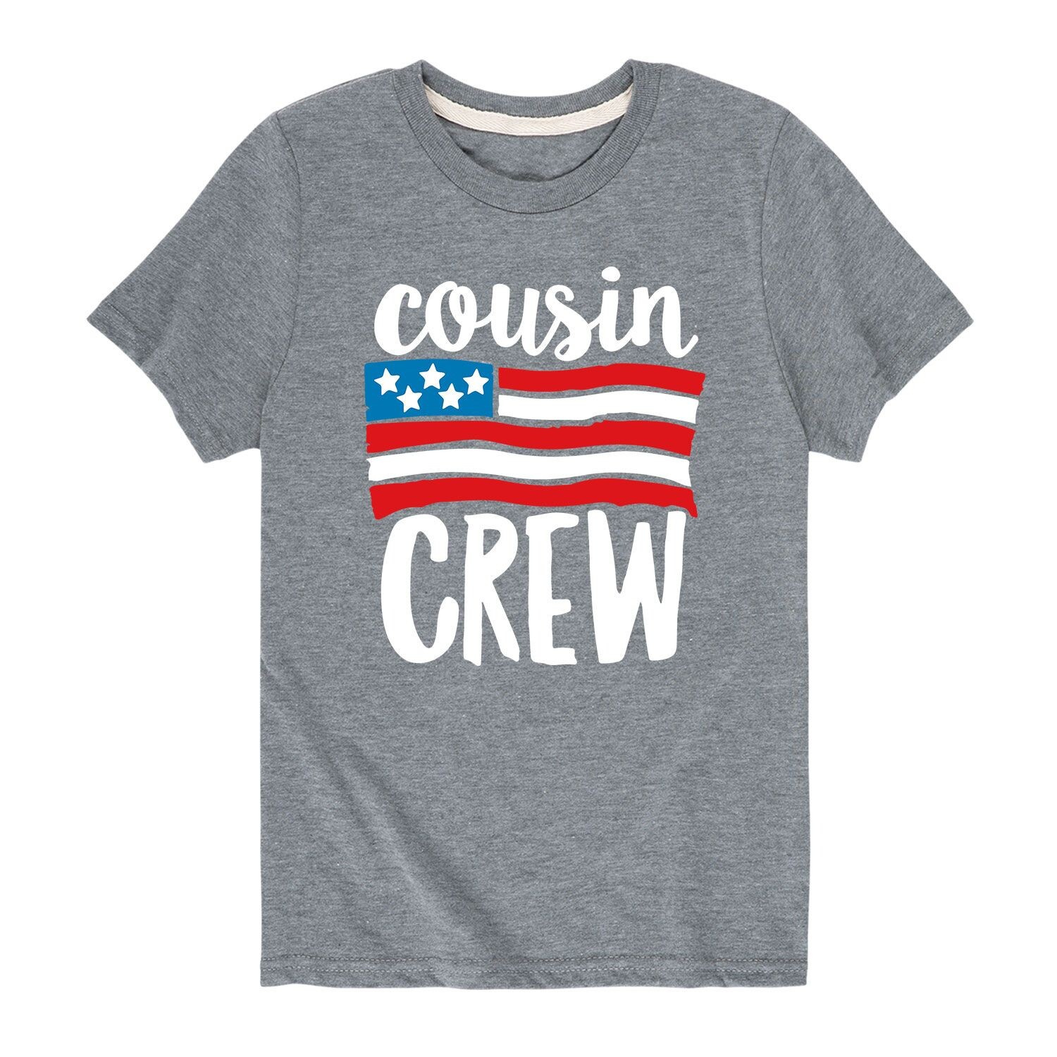 

Футболка с рисунком Cousin Crew Americana для мальчиков 8–20 лет Licensed Character, серый