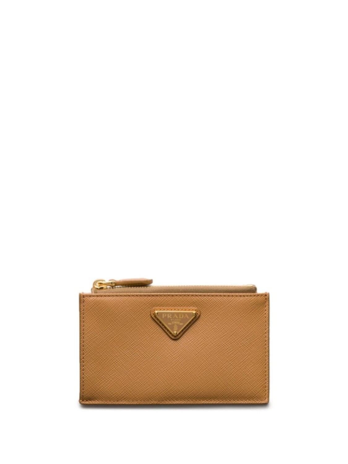 Визитница Prada Saffiano, коричневый
