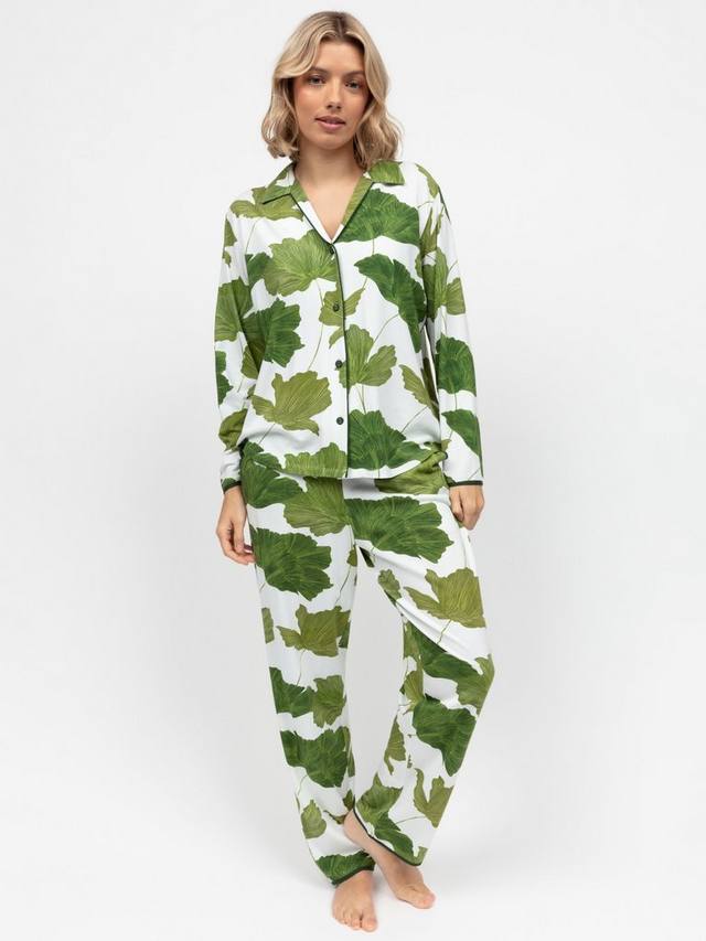 

Пижамный комплект с принтом листьев Cyberjammies, Olive