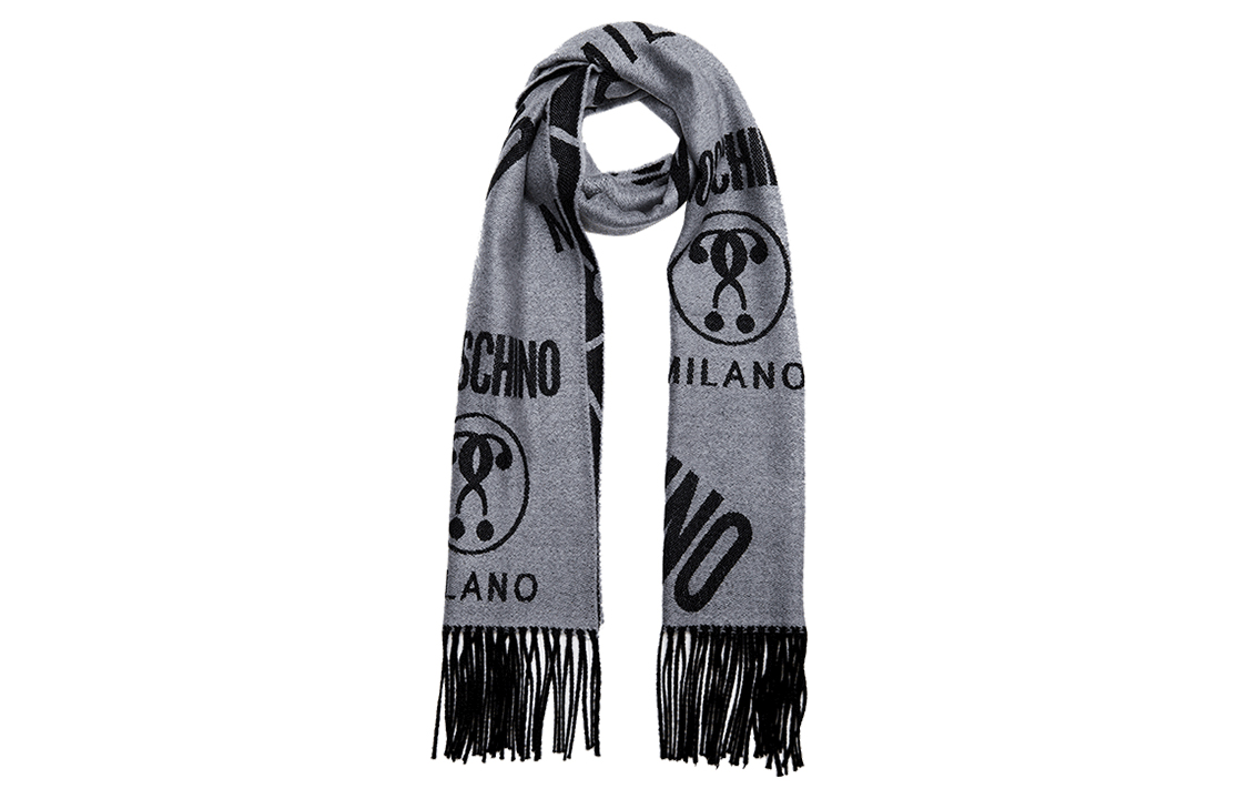 

MOSCHINO Вязаный шарф унисекс, Gray