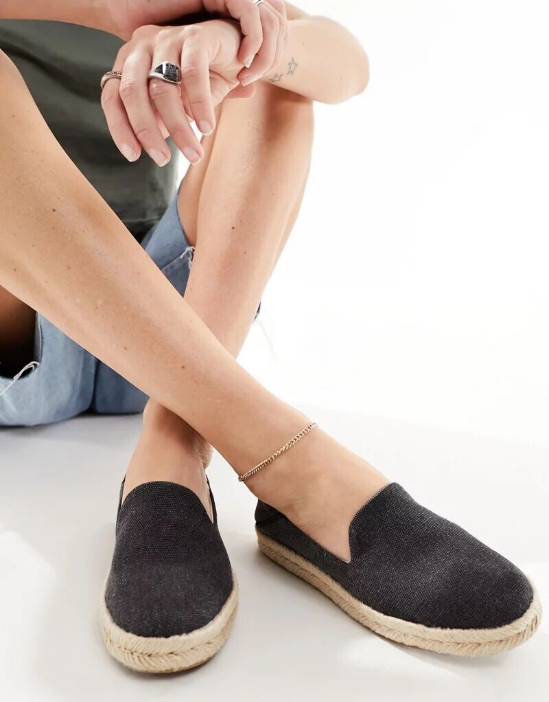 

Черные эспадрильи TOMS Santiago, Коричневый, Черные эспадрильи TOMS Santiago