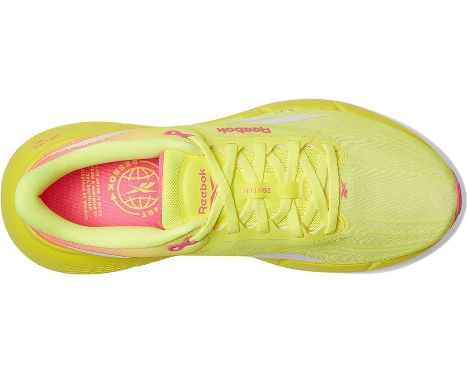 Кроссовки Reebok Zignition, цвет Electric Yellow/Atomic Pink/Chalk — фото 2
