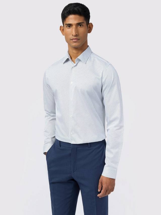 

Рубашка Ive из хлопковой смеси с микро-принтом Ted Baker