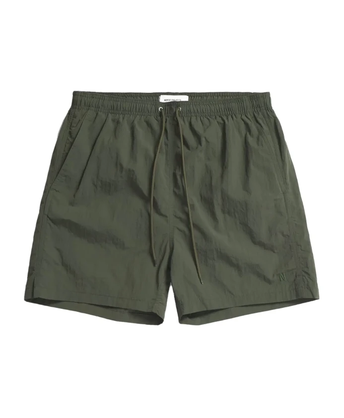 

Классические нейлоновые поплавки черного и оливкового цвета Norse Projects, зеленый