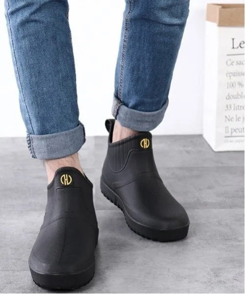 Мужские/(M) нескользящие дождевые туфли aimoha Aimoha Mens, black