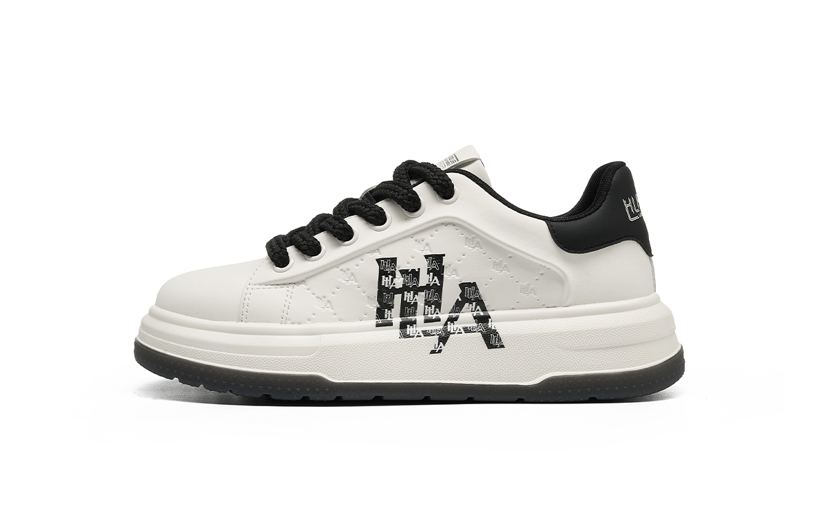 

HLA Низкие скейтерские кроссовки мужские бело-черные, цвет White Black