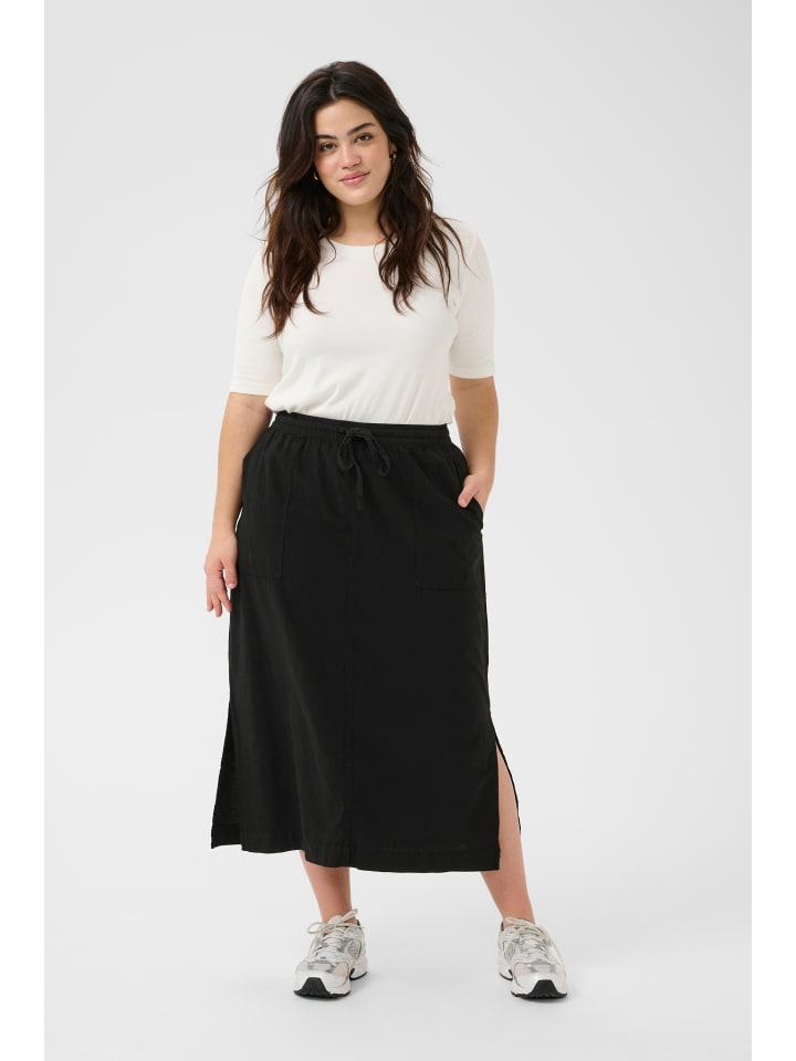 

KAFFE curve Юбка KCnana свободного кроя, черный, темно-синий