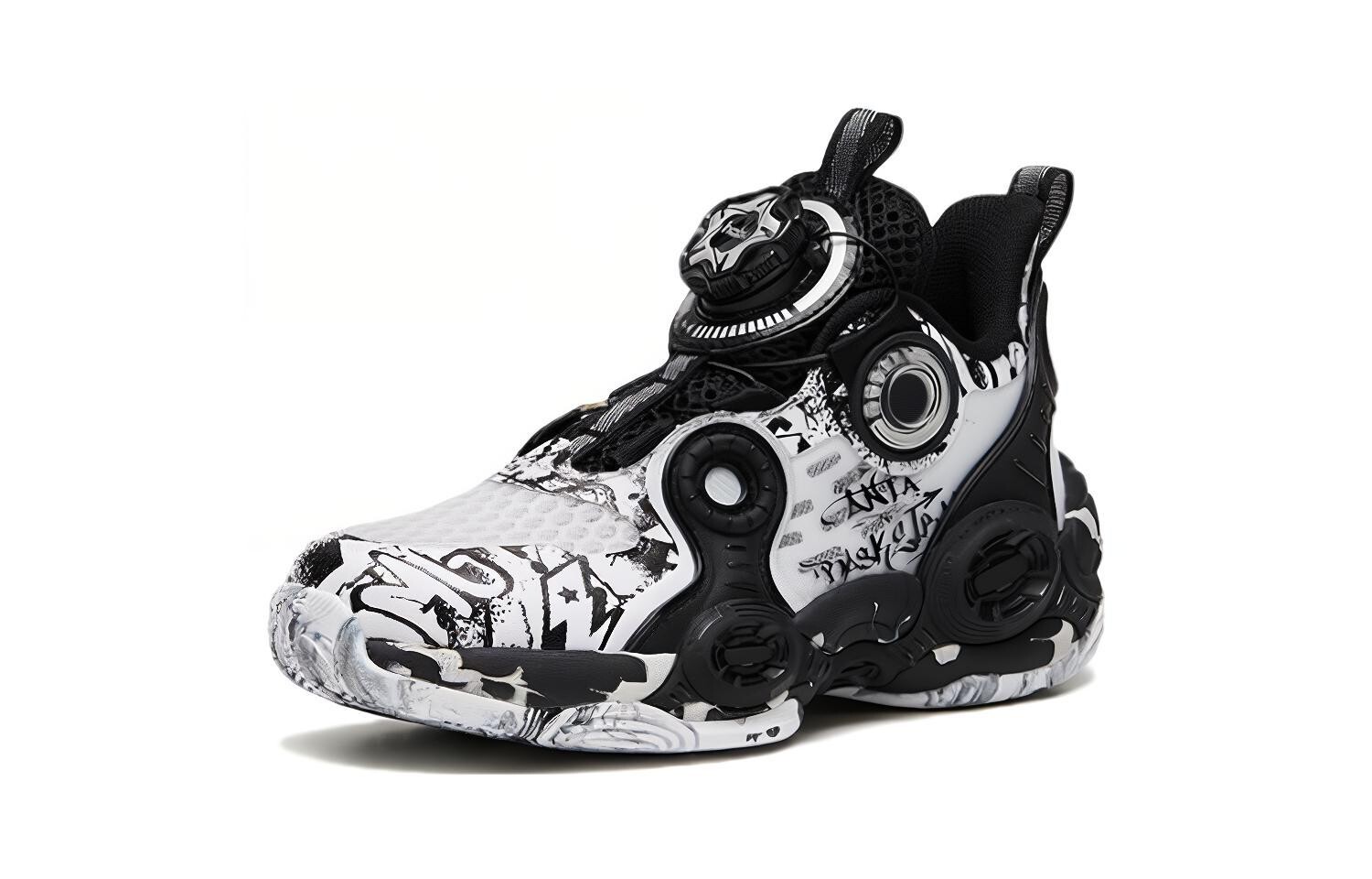 Баскетбольные кроссовки Alien 2 Kids PS Mid-top Black/white Anta Kids — фото 2