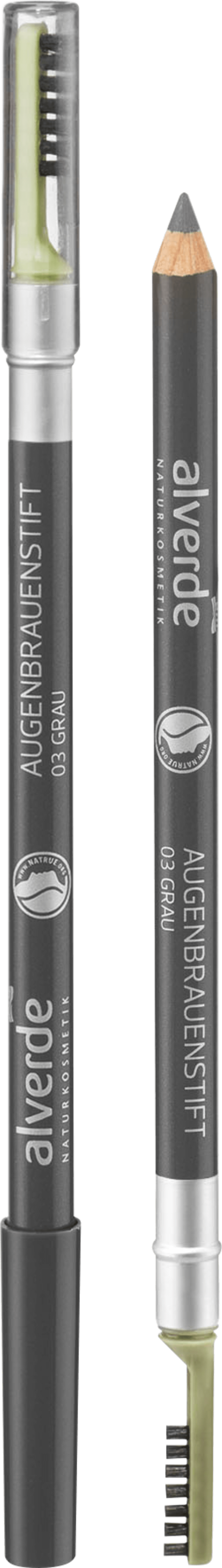 

Карандаш для бровей alverde NATURKOSMETIK Augenbrauenstift 03 Grau, 1,1 g
