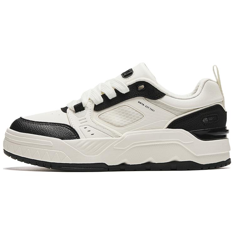 

Кроссовки ANTA Skateboarding Shoes Women's Low-top Ivory/Black, слоновая кость/черный