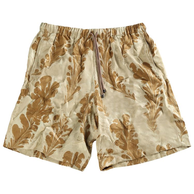 

Шорты Dries Van Noten Printed Shorts 'Brushed Gold', золотой