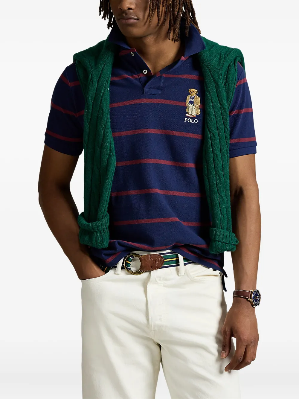 Рубашка поло POLO RALPH LAUREN, синий — фото 2