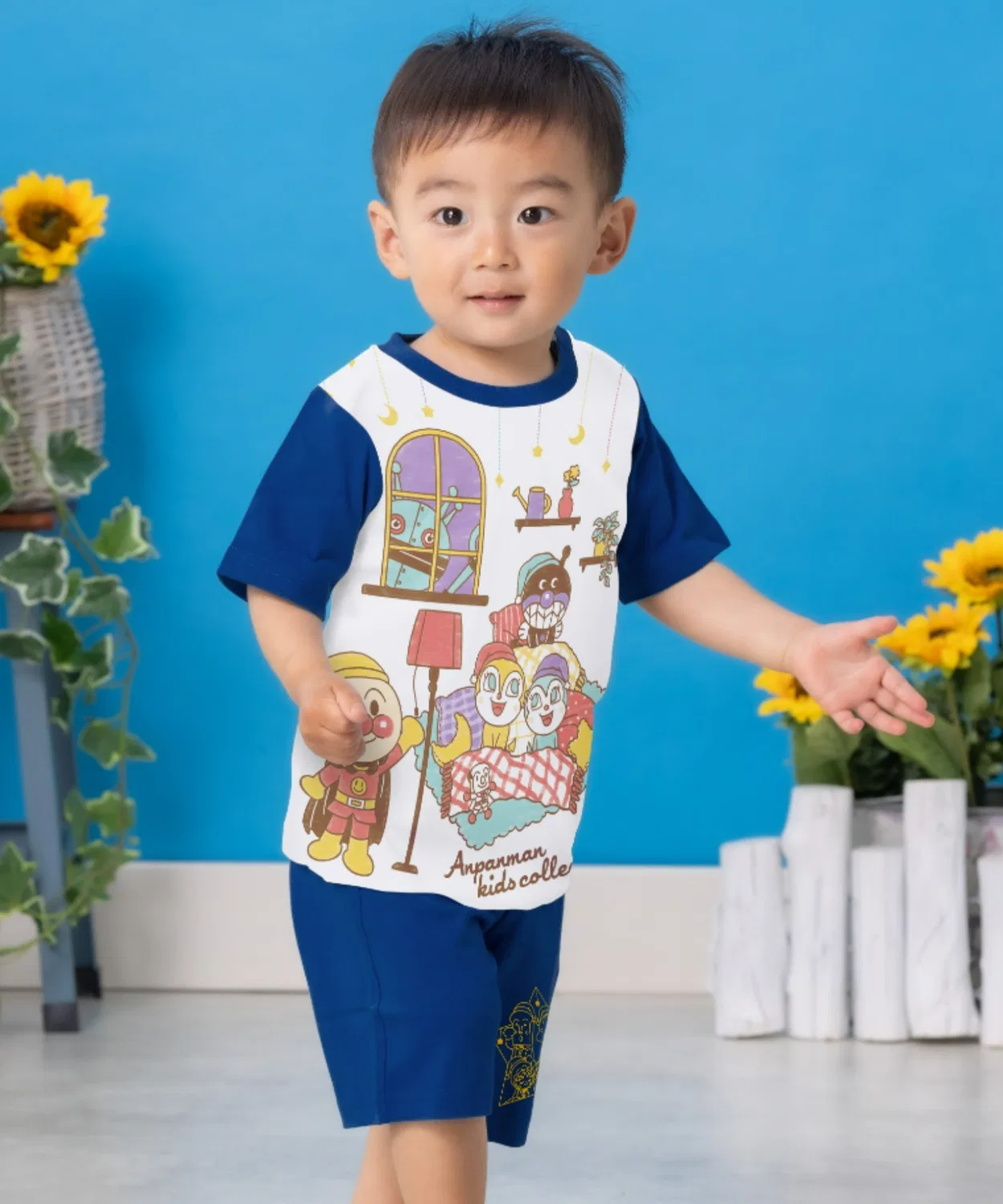 Пижама светящаяся Anpanman детская тёмно-синяя