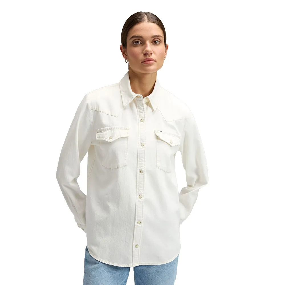 

Рубашка с длинным рукавом Lee 112376970 стандартного кроя, белый