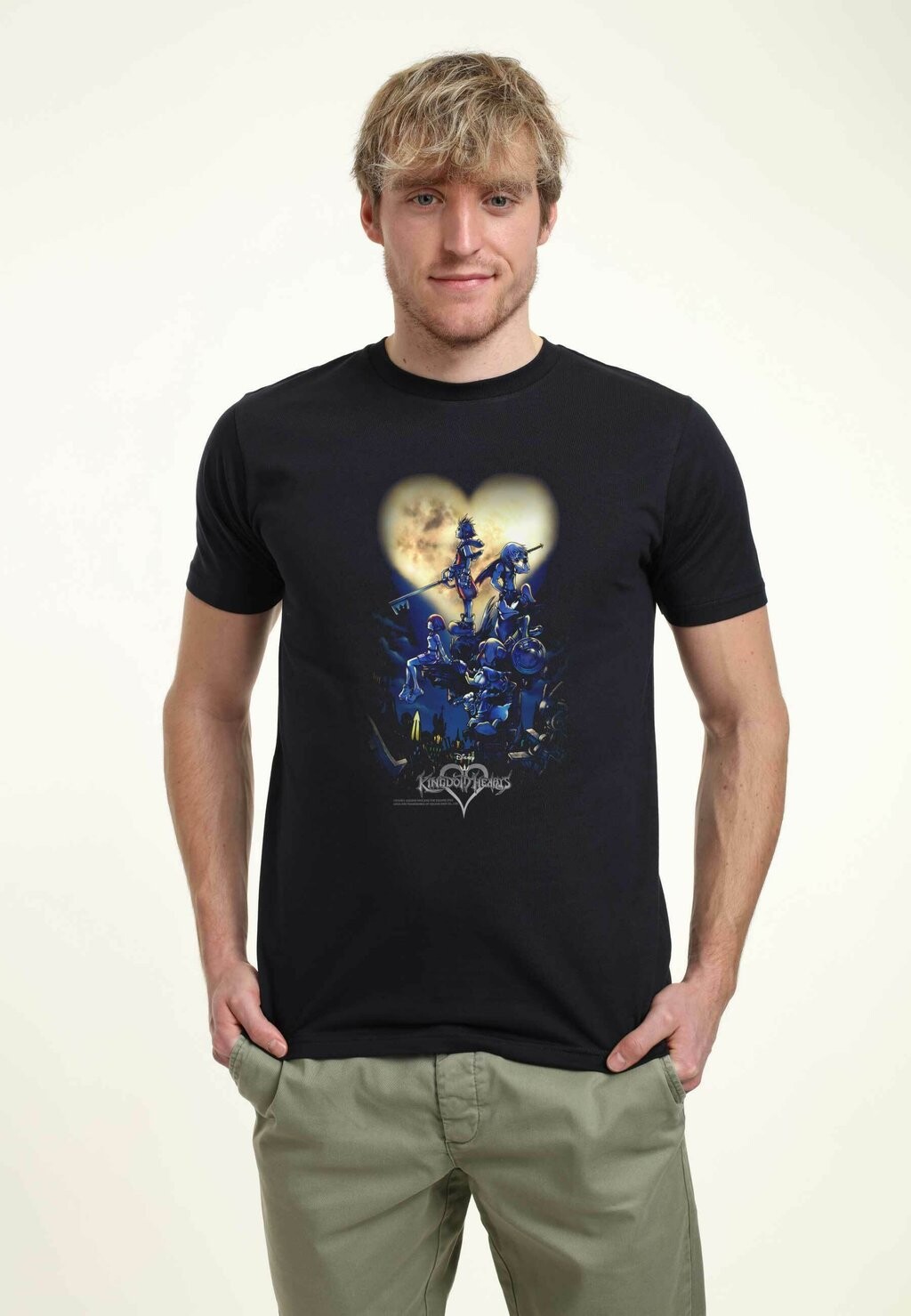 

Футболка с принтом KINGDOM HEARTS POSTER LOGO Disney, темно-синий