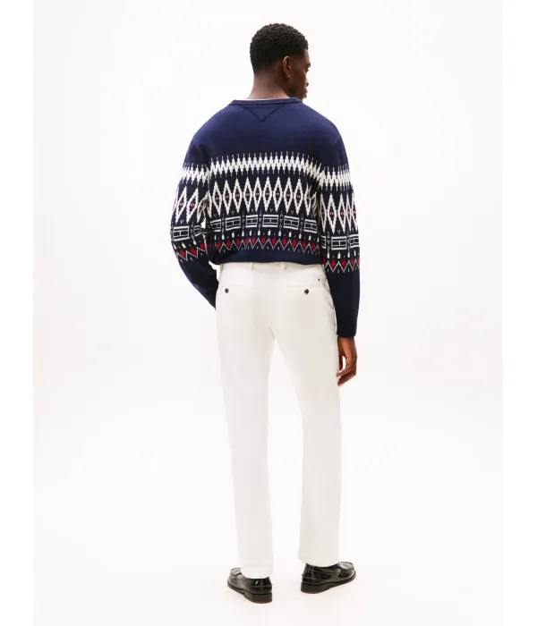 Вельветовые брюки-чинос Denton Straight fit Tommy Hilfiger, бежевый — фото 3