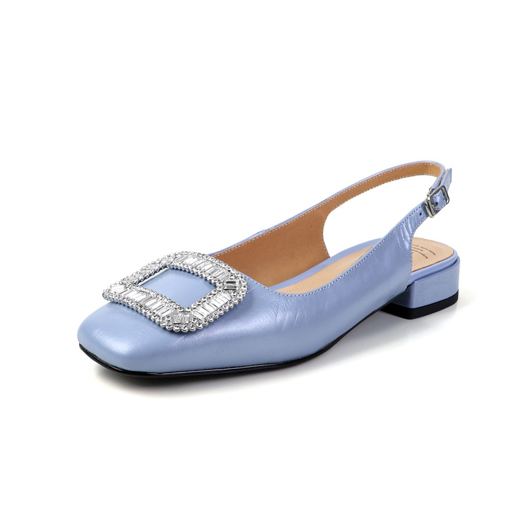 Повседневные однобортные туфли женские Echo&yolo, Light Blue