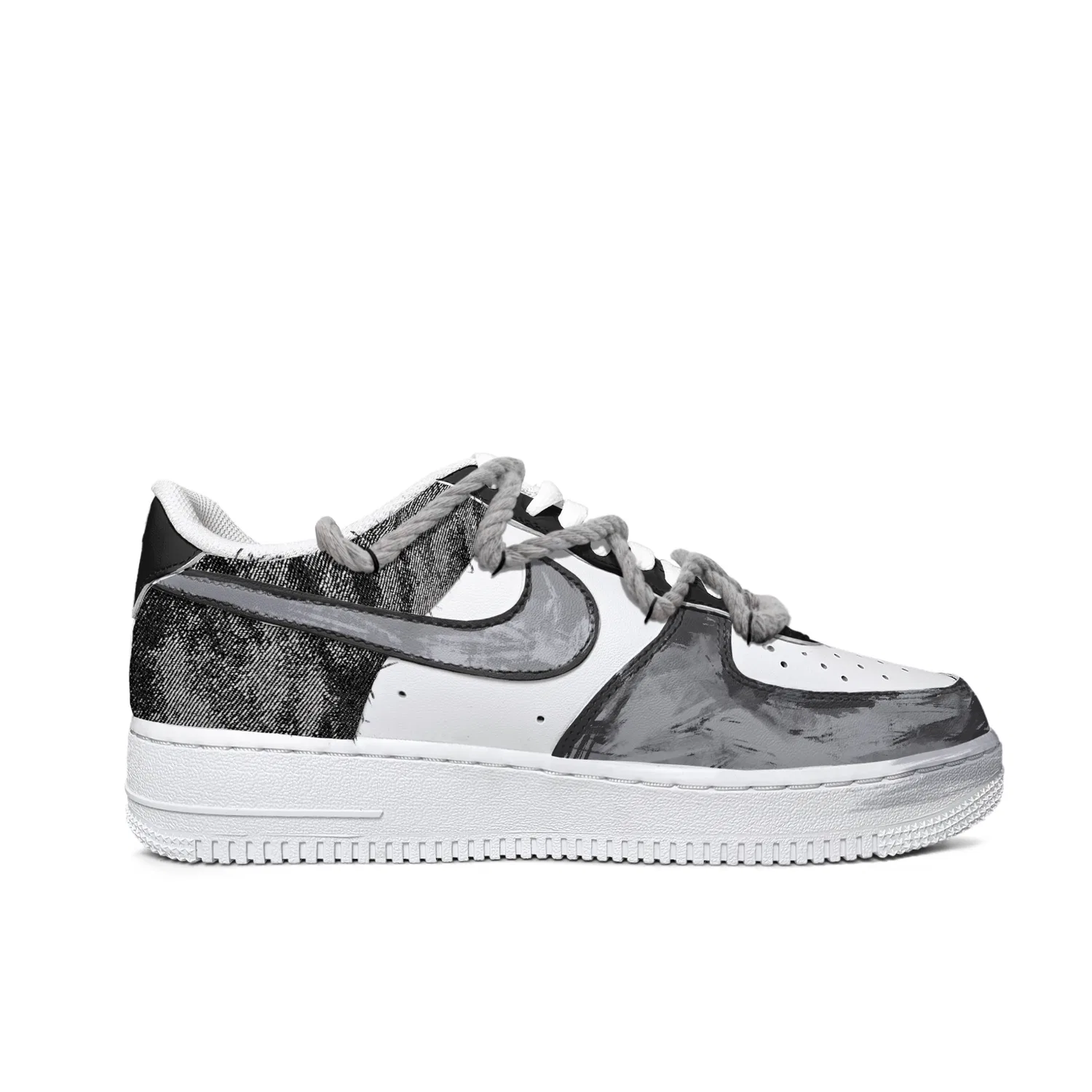 Кеды Nike Air Force 1 низкие серые — фото 3