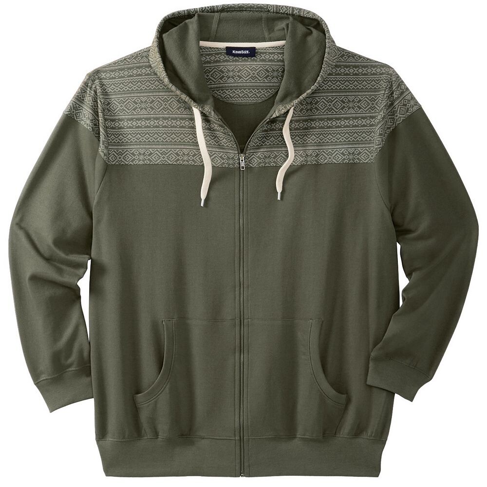 

Мужская толстовка Kingsize Big & Tall French Terry Snow Lodge KingSize, цвет Olive