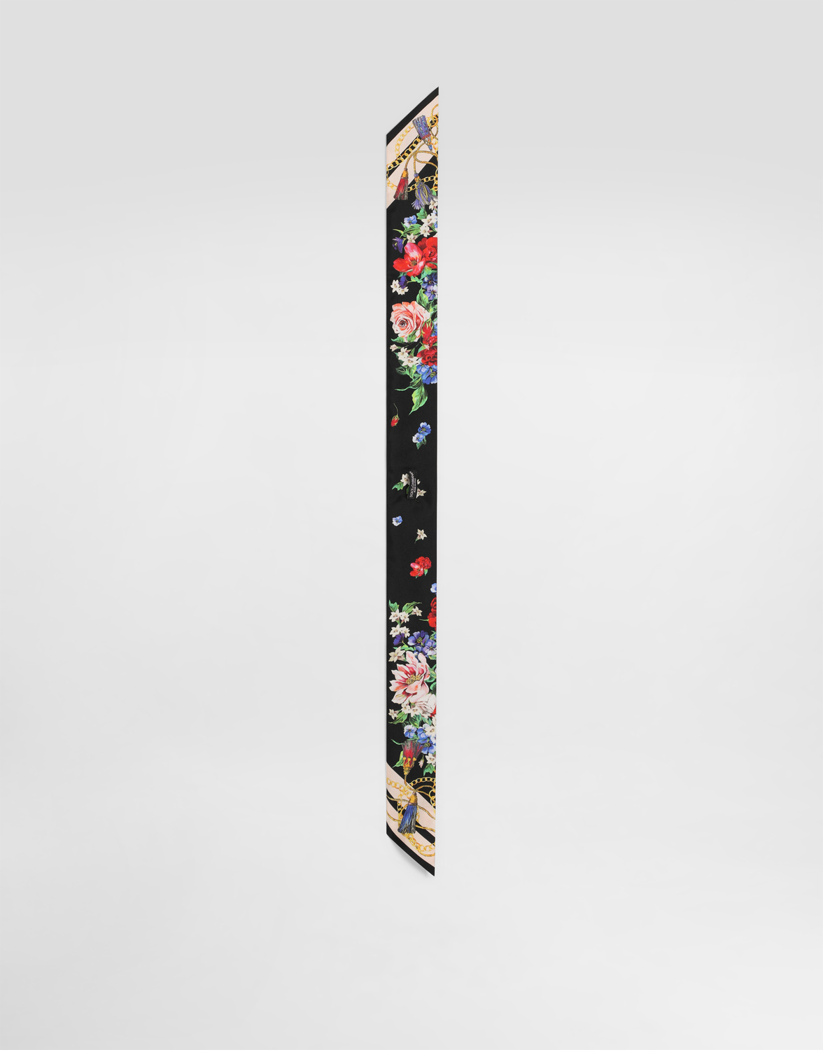 Платок из саржи с цветочным принтом (6x100) Dolce & Gabbana, принт — фото 2